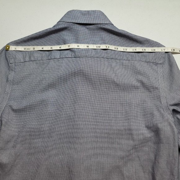 J Hilburn Men's JDesich Button Down Long Sleeve Shirt Navy Check (JADII) Custom - Picture 16 of 16